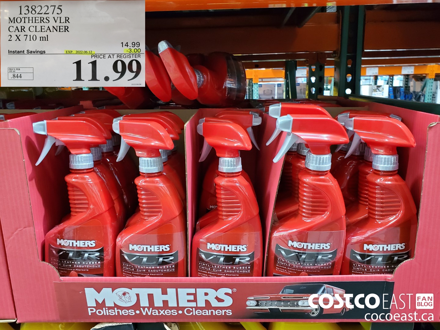 1382275 MOTHERS VLR CAR CLEANER 2 X 710 ML 3 00 INSTANT SAVINGS EXPIRES ON  2022 06 12 11 99 - Costco East Fan Blog