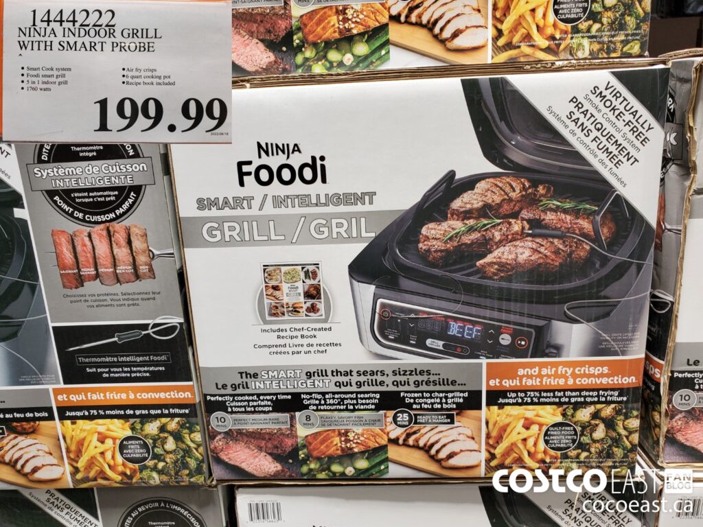 1444222 NINJA INDOOR GRILL WITH SMART PROBE 199 99 Costco East Fan Blog