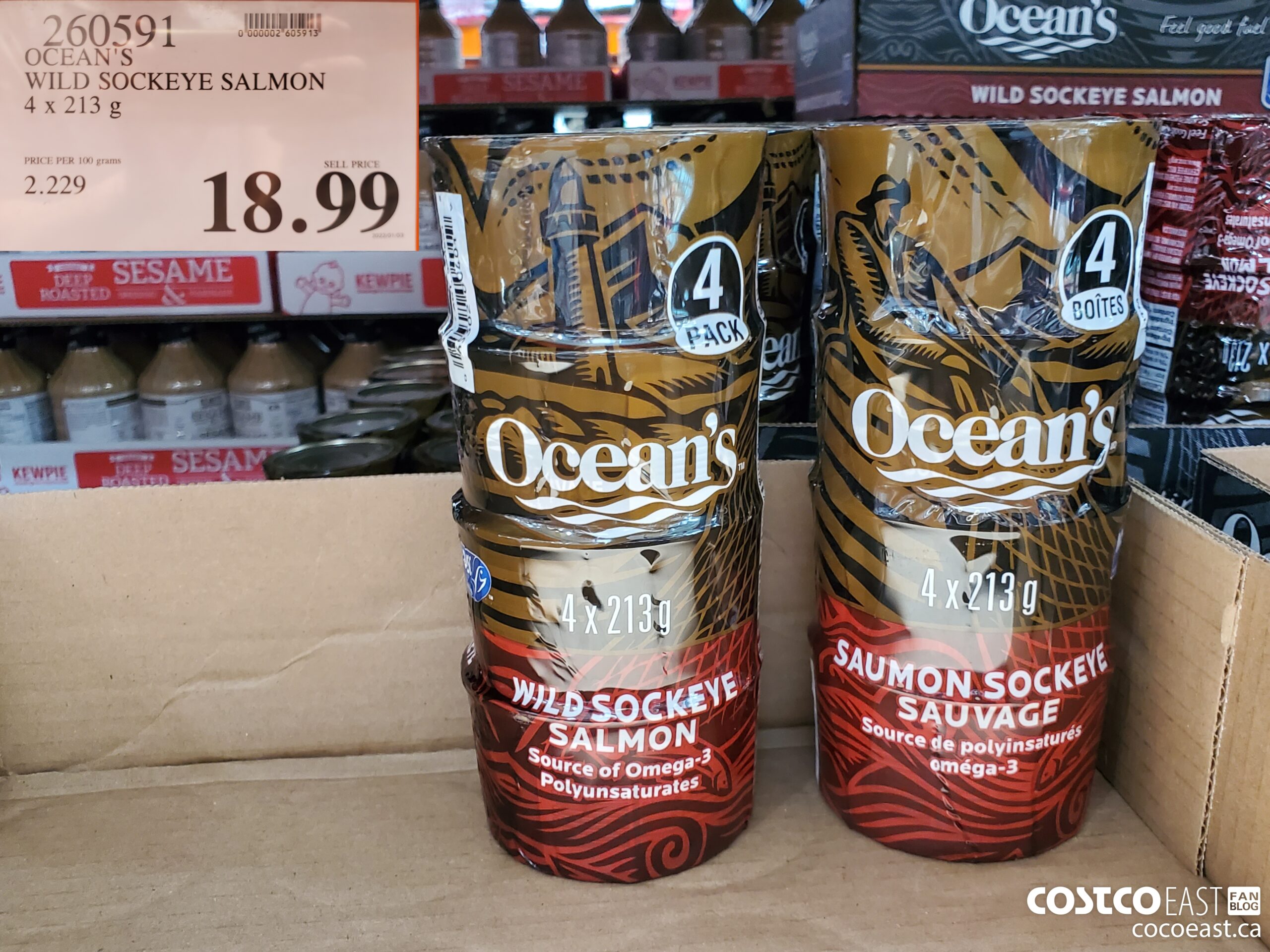 Ocean's Wild Sockeye Salmon, 4-count