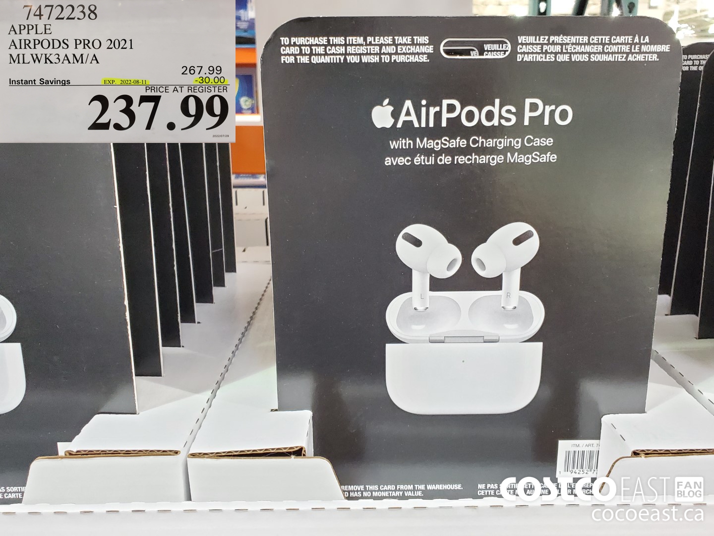 7472238 APPLE AIRPODS PRO 2021 MLWK3AM A 30 00 INSTANT SAVINGS 
