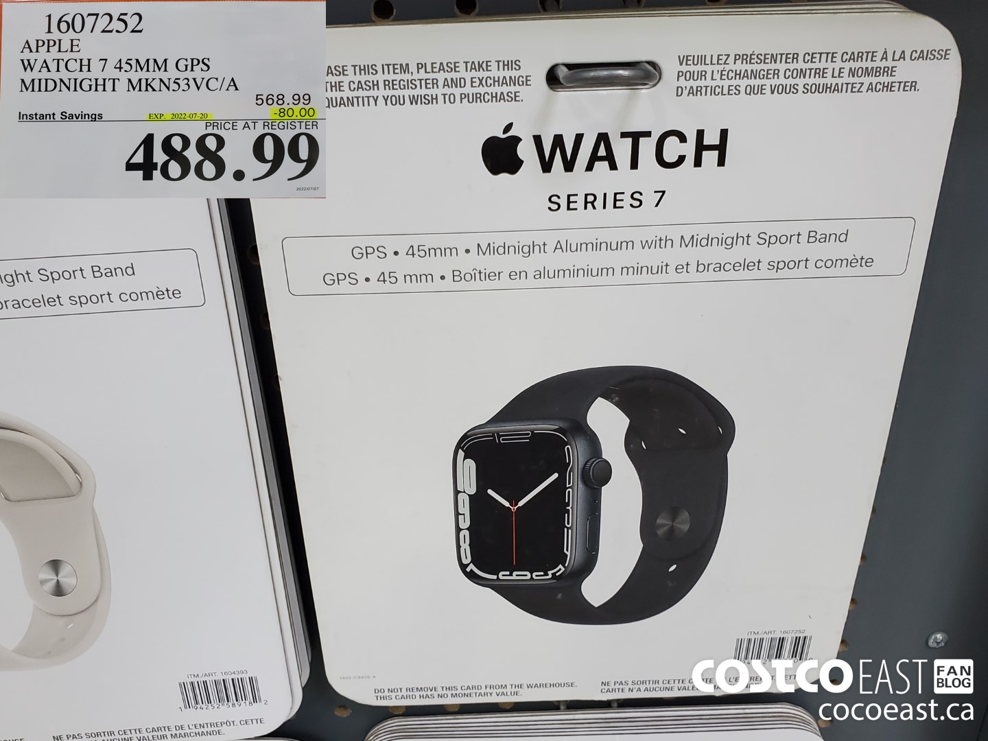 1607252 APPLE WATCH 7 45MM GPS MIDNIGHT MKNS3VC A 80 00 INSTANT