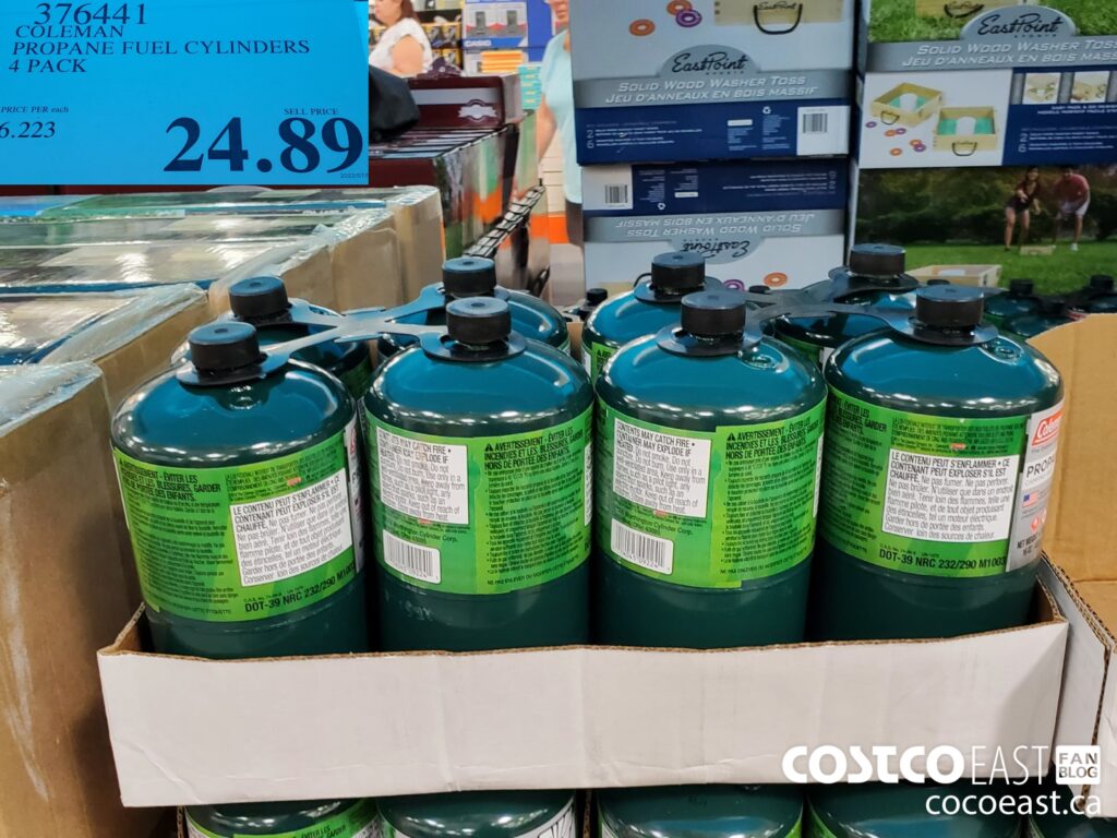 376441 COLEMAN PROPANE FUEL CYLINDERS 4 PACK 24 89 Costco East Fan Blog