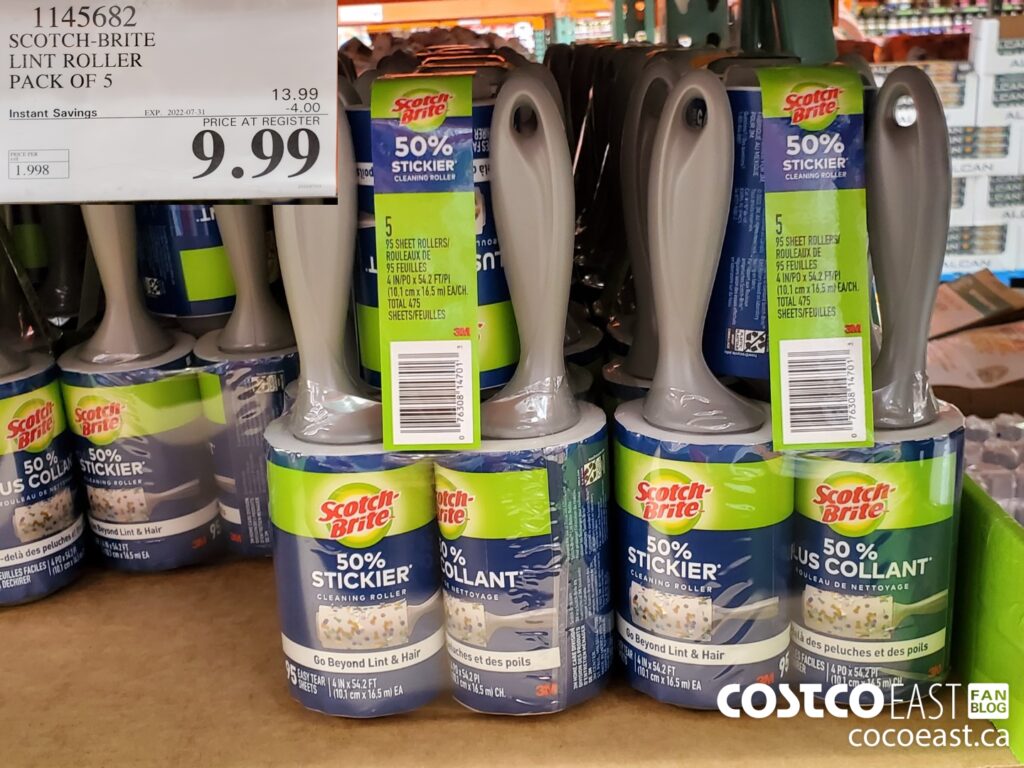 1145682 SCOTCH BRITE LINT ROLLER PACK OF 5 4 00 INSTANT SAVINGS EXPIRES