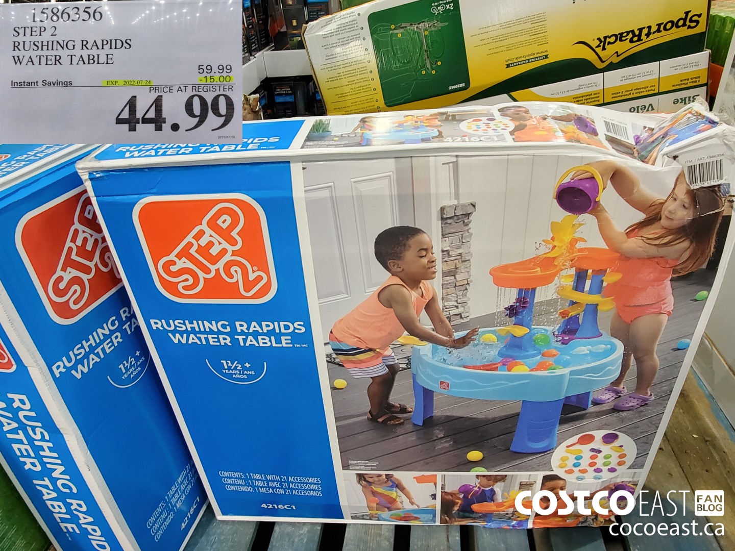 1586356 STEP 2 RUSHING RAPIDS WATER TABLE 15 00 INSTANT SAVINGS