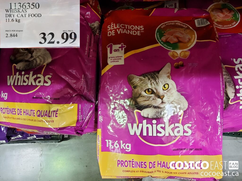 1136350 WHISKAS DRY CAT FOOD 11 6 kg 32 99 Costco East Fan Blog