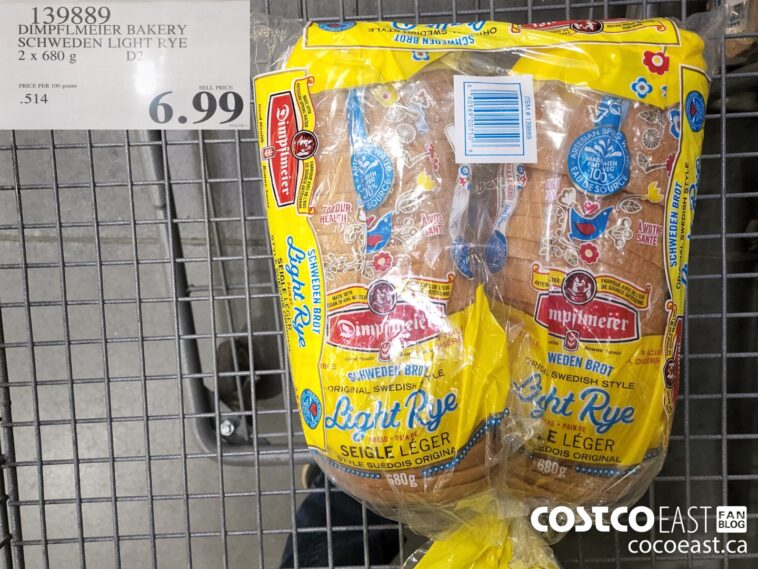 139889 DIMPFLMEIER SCHWEDEN LIGHT RYE 2 X 680G 6 99 Costco East Fan Blog