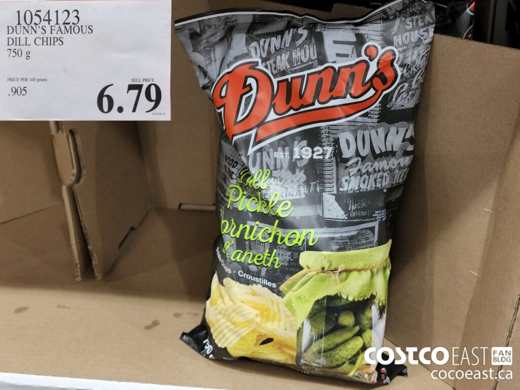 1054123 DUNN S FAMOUS DILL CHIPS 750 g 6 79 Costco East Fan Blog