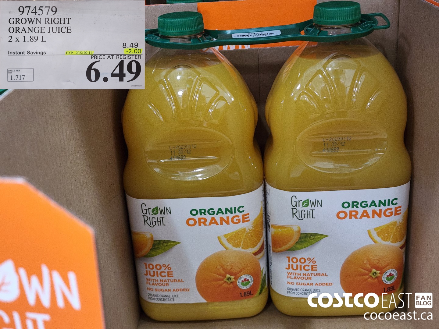 Costco clearance orange juice