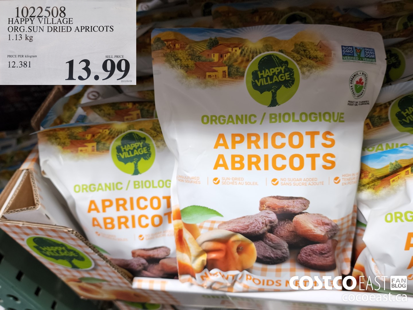 No Name Dried Apricots Club Size - 1 kg