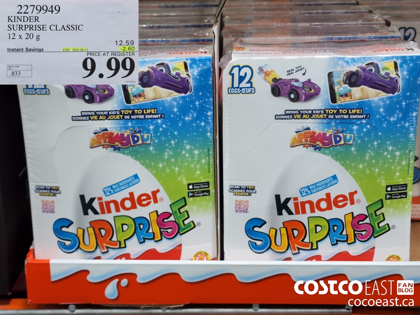 Kinder surprise hot sale costco