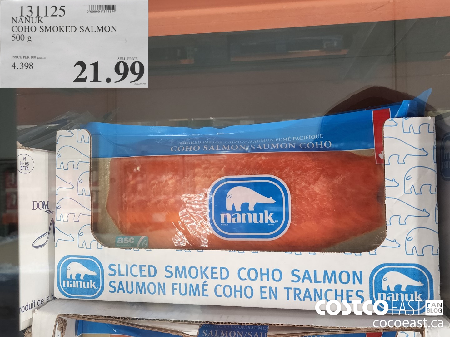 Sliced, Cold Smoked Coho Salmon