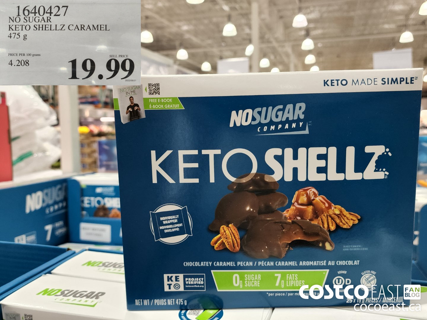 1640427 NO SUGAR KETO SHELLZ CARAMEL 475 g 19 99 - Costco East Fan Blog