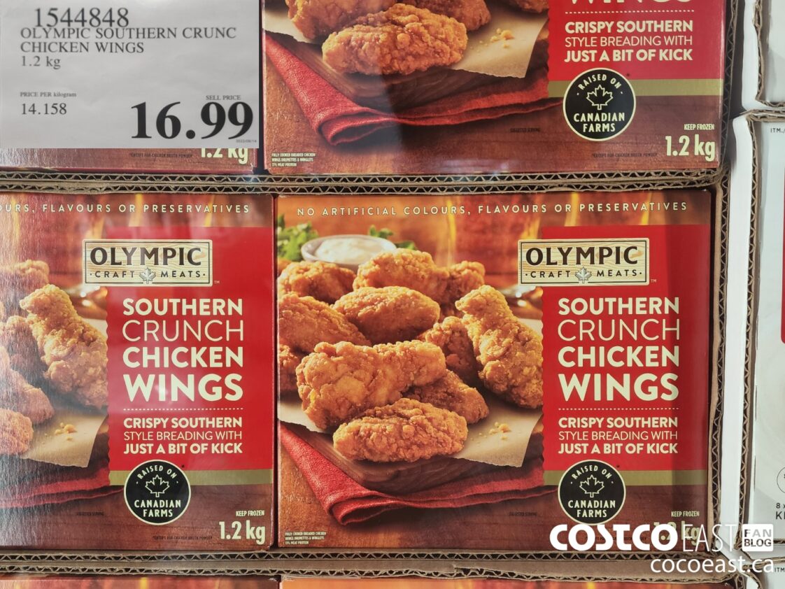 1544848 OLYMPIC SOUTHERN CRUNCH CHICKEN WINGS 1 2 kg 16 99 Costco