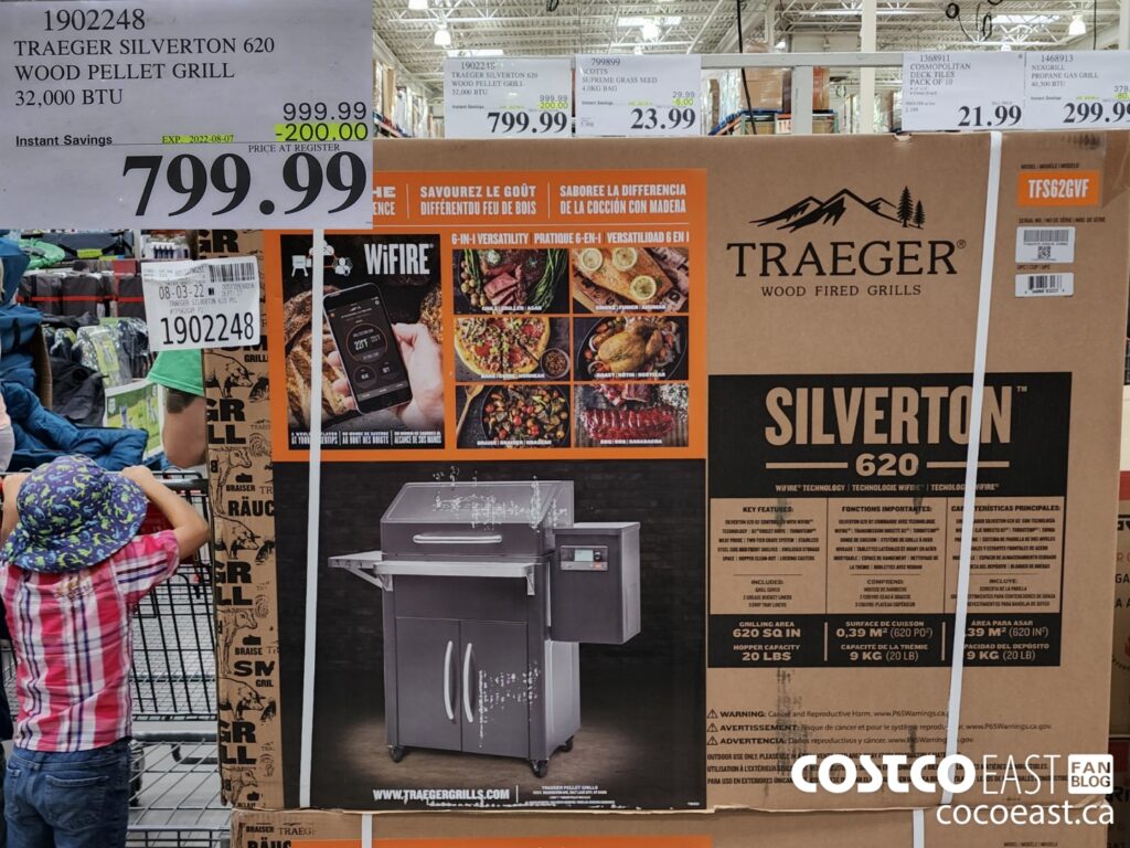 1902248 TRAEGER SILVERTON 620 WOOD PELLET GRILL 32 000 BTU 200 00