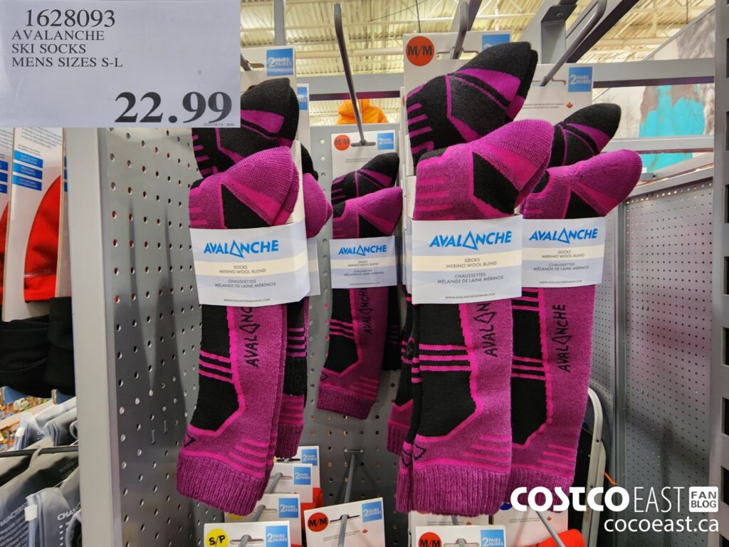 1628093 AVALANCHE SKI SOCKS MENS SIZES S L 22 99 Costco East Fan Blog