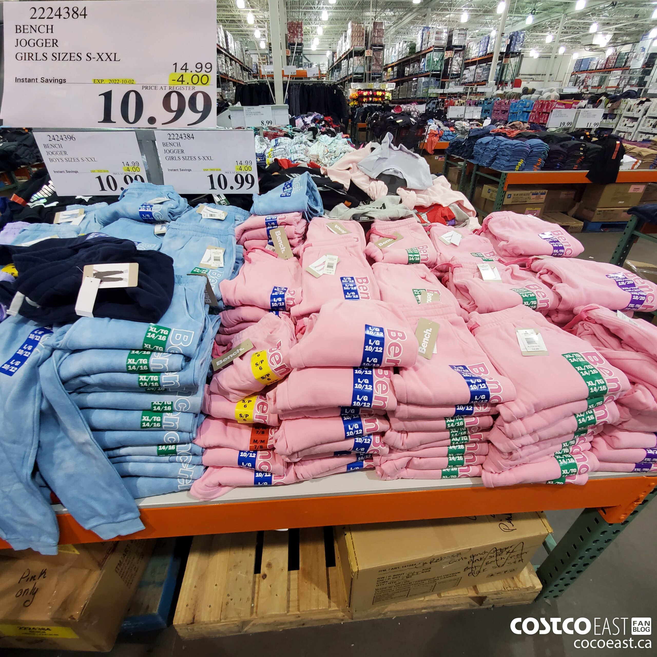 Costco Sale Items Flyer Sales Sept 26th Oct 3rd 2022 Ontario   BENCH JOGGER GIRLS SIZES SXXL 20220926 61871 Scaled 