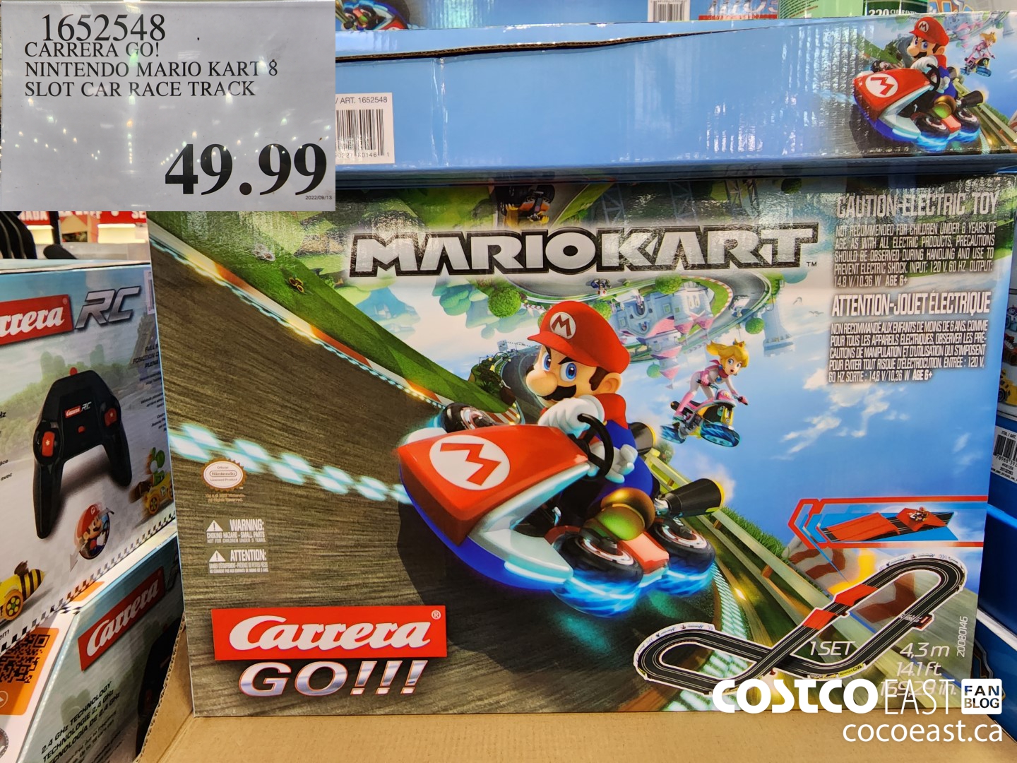 1652548 Carrera Go Nintendo Mario Kart 8 Slot Car Race Track 49 99 Costco East Fan Blog 3110