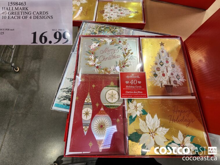 1598463 HALLMARK 40 GREETING CARDS 10 EACH OF 4 DESIGNS 16 99 Costco