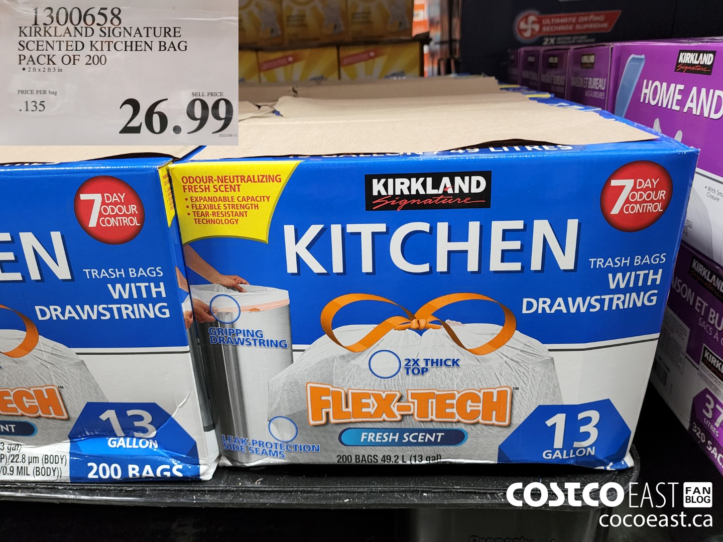 Kirkland Signature 13 Gallon kitchen Bags 200 Count Box – CostcoChaser