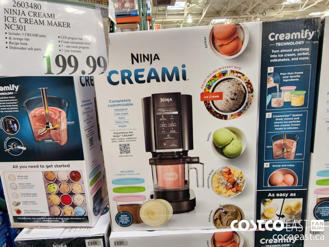 2603480 NINJA CREAMI ICE CREAM MAKER NC301 199 99 - Costco East Fan Blog