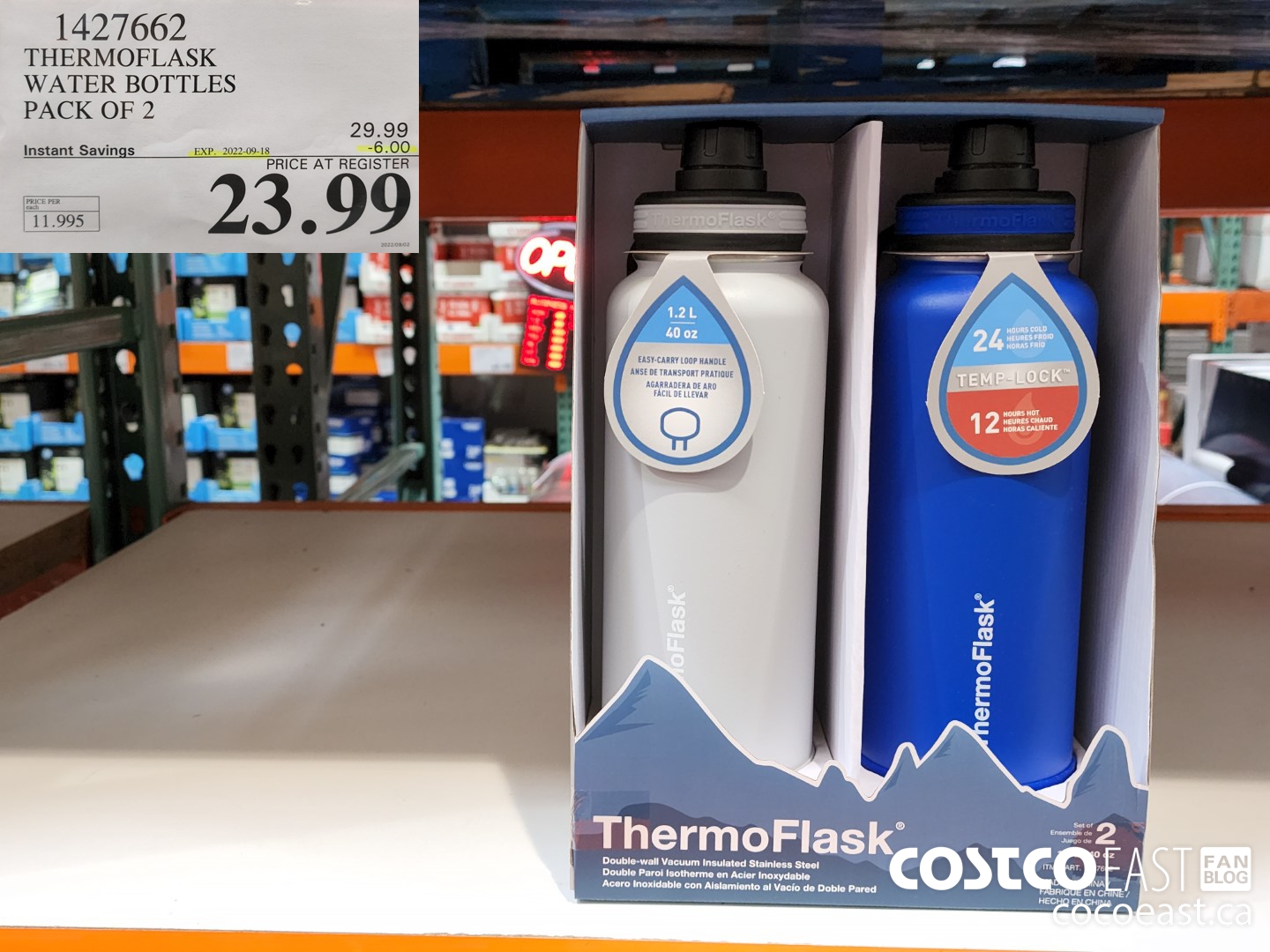 1427662 THERMOFLASK WATER BOTTLES PACK OF 2 6 00 INSTANT SAVINGS