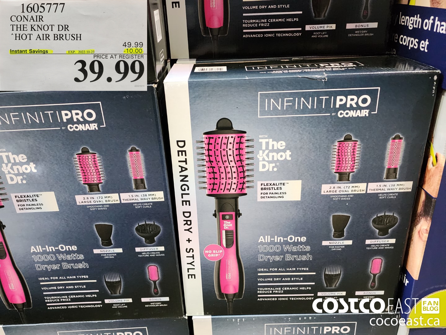 1605777 CONAIR THE KNOT DR HOT AIR BRUSH 10 00 INSTANT SAVINGS EXPIRES
