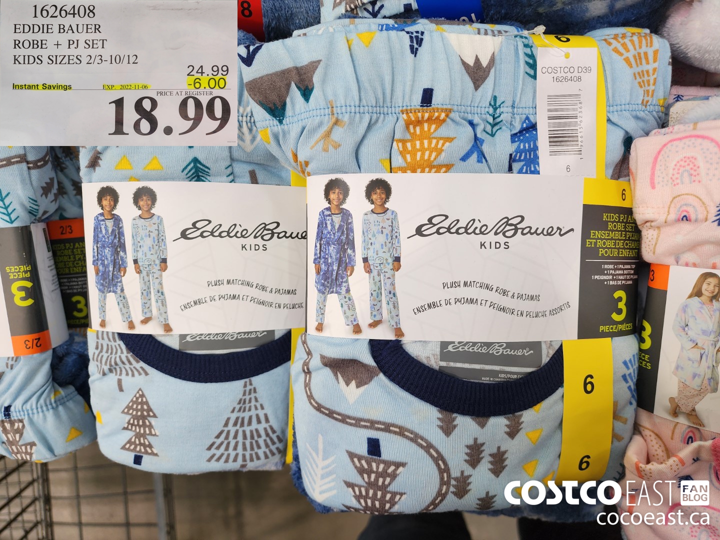 1626408 EDDIE BAUER ROBE PJ SET KIDS SIZES 2 3 10 12 6 00 INSTANT SAVINGS EXPIRES ON 2022 11 06 18 99 Costco East Fan Blog