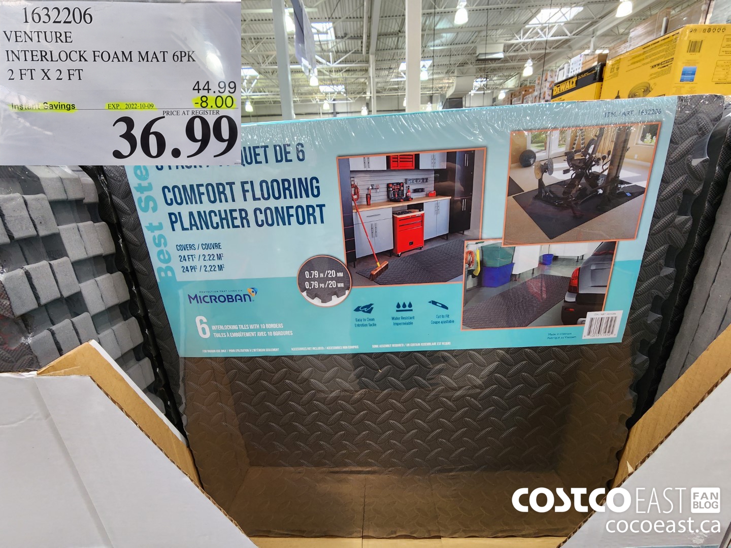 1632206 VENTURE INTERLOCK FOAM MAT 6PK 2 FT X 2 FT 8 00 INSTANT SAVINGS