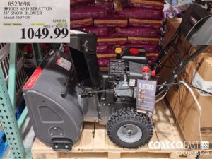 8523693 BRIGGS AND STRATTON 24" SNOW BLOWER Model 1697439 ($200.00 INSTANT SAVINGS EXPIRES ON 2022-11-23) $1049.99
