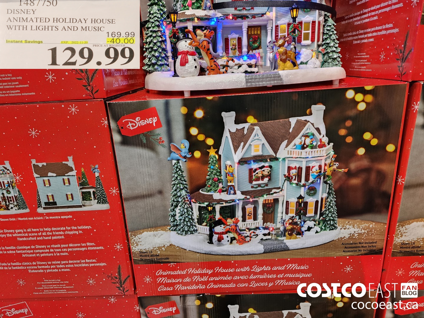 DISNEY ANIMATED HOLIDAY HOUSE WITH LIGHTS on sale & MUSIC