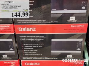 1657467 GALANZ 1.3 CU.PT MICROWAVE STAINLESS STEEL ($45.00 INSTANT SAVINGS EXPIRES ON 2022-11-13) $144.99
