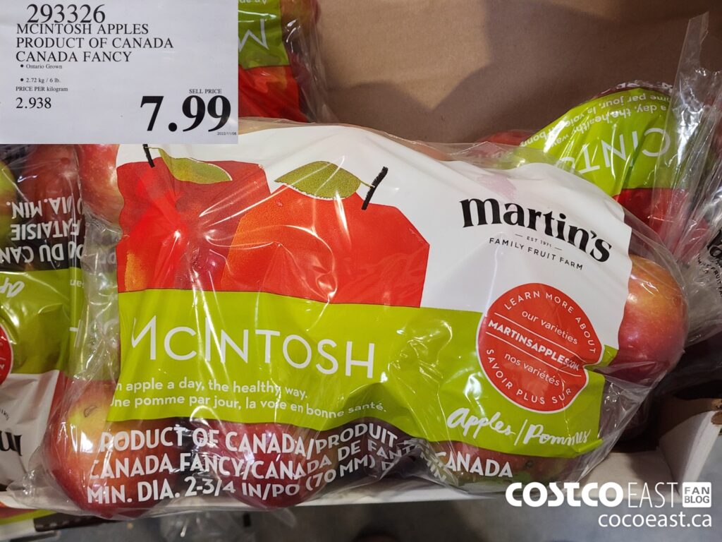 293326 MCINTOSH APPLES PRODUCT OF CANADA CANADA FANCY 7 99 Costco
