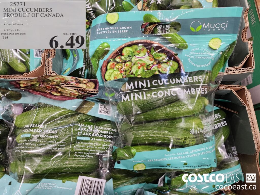 25771 MINI CUCUMBERS PRODUCT OF CANADA 6 49 Costco East Fan Blog