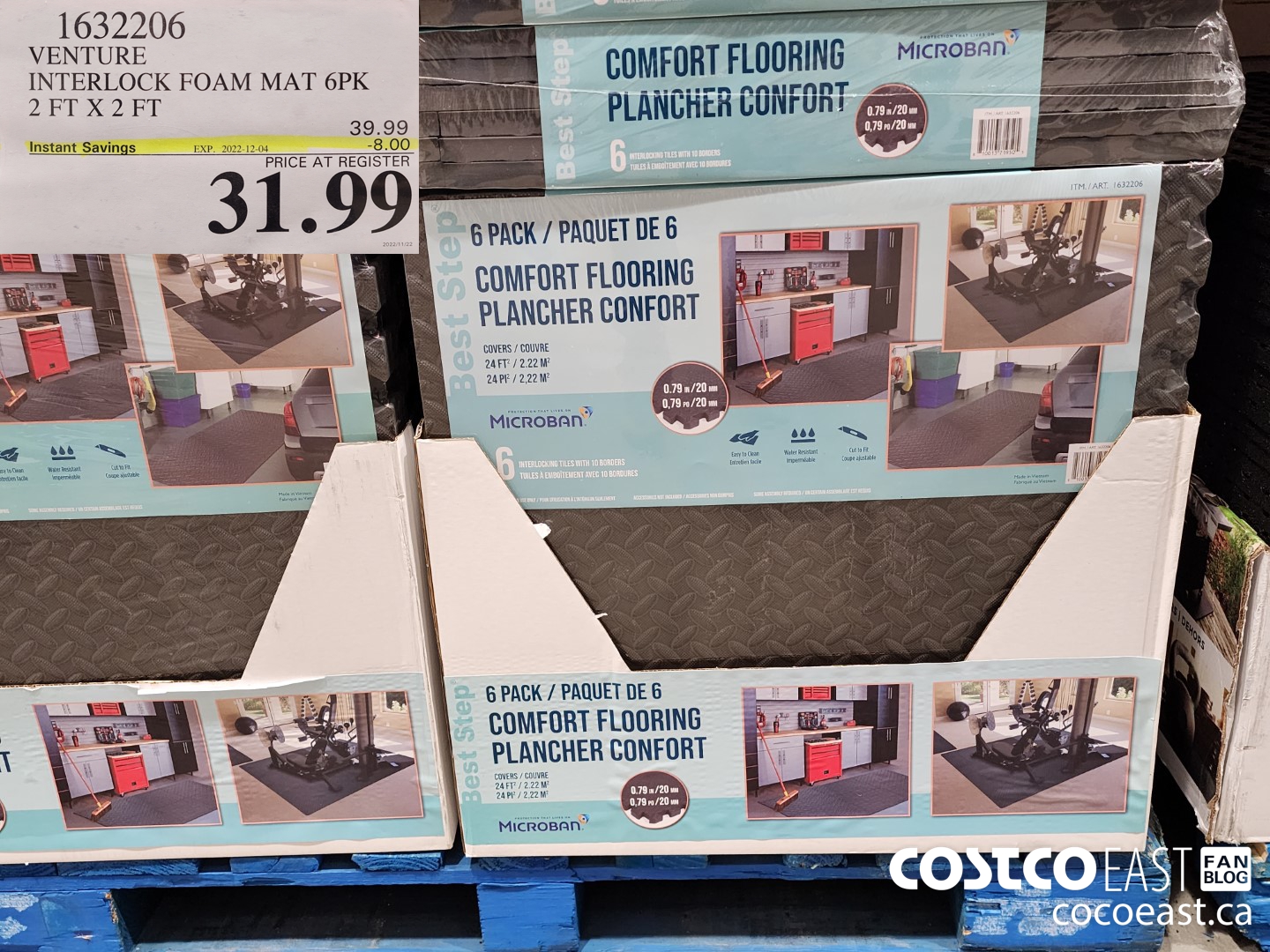 1632206 VENTURE INTERLOCK FOAM MAT 6PK 2 FT X 2 FT 8 00 INSTANT SAVINGS