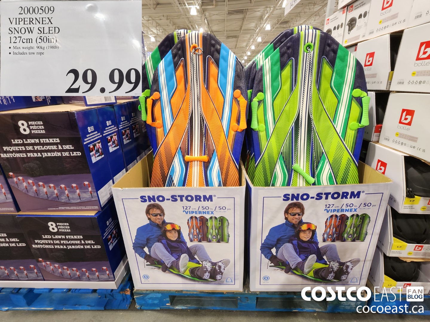 2000509 VIPERNEX SNOW SLED 127 CM 50 IN 29 99 Costco East Fan Blog
