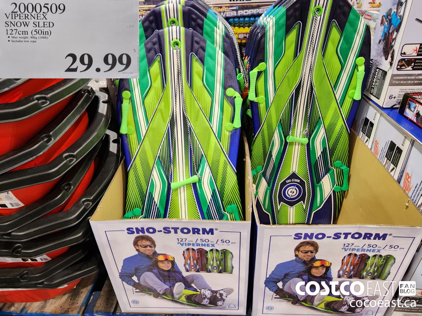 2000509 VIPERNEX SNOW SLED 50 29 99 Costco East Fan Blog