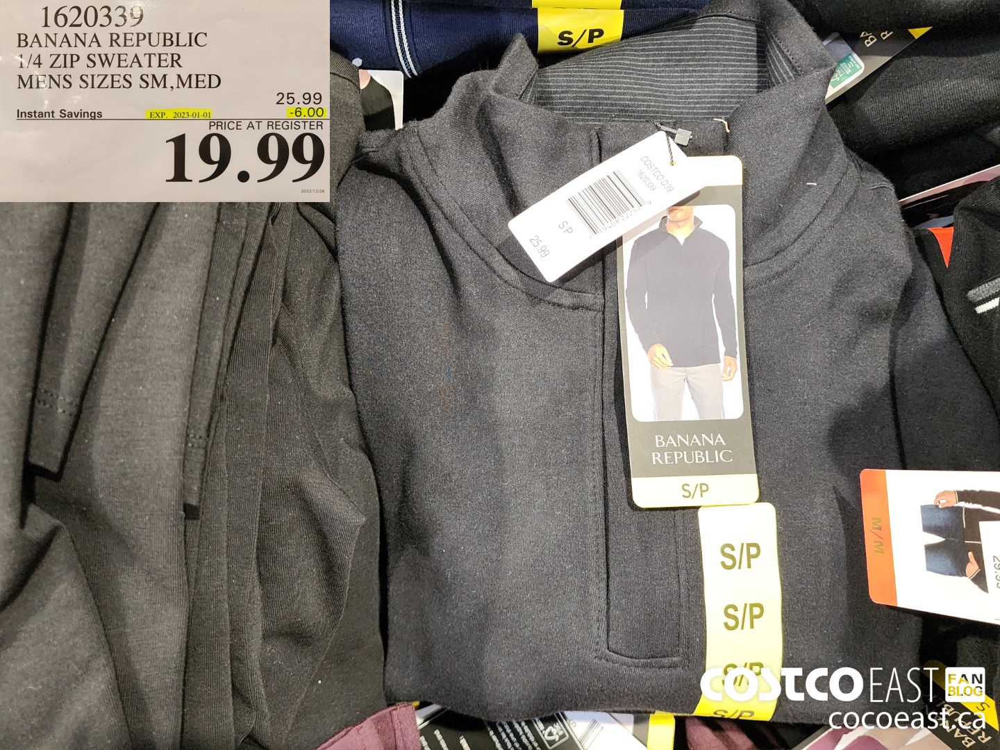 1620339 BANANA REPUBLIC 1 4 ZIP SWEATER MENS SIZES S XXL 6 00 INSTANT SAVINGS EXPIRES ON 2023 01 01 19 99 Costco East Fan Blog