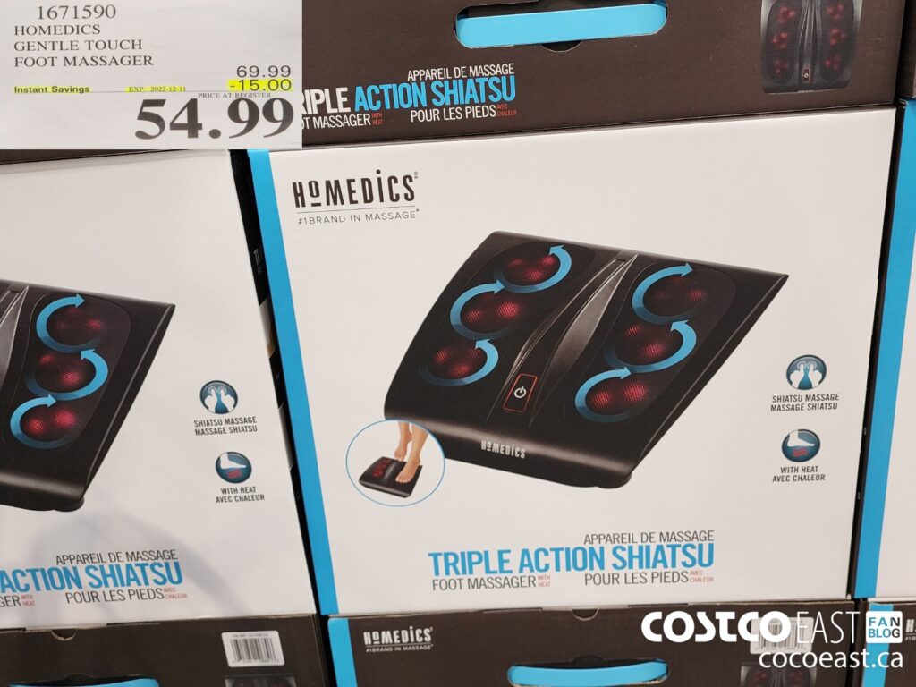 1671590 HOMEDICS GENTLE TOUCH FOOT MASSAGER 15 00 INSTANT SAVINGS