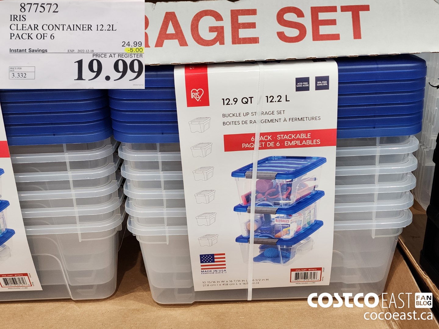 877572 IRIS CLEAR CONTAINER 12 2L PACK OF 6 5 00 INSTANT SAVINGS ...