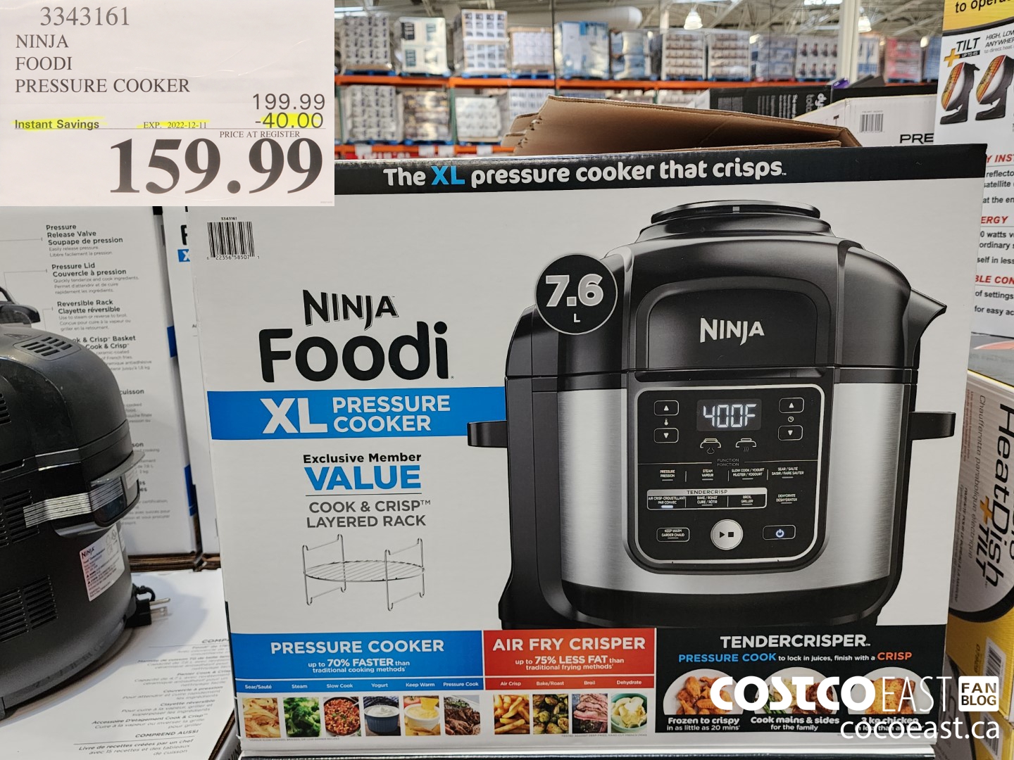 3343161 NINJA FOODI PRESSURE COOKER 40 00 INSTANT SAVINGS EXPIRES 