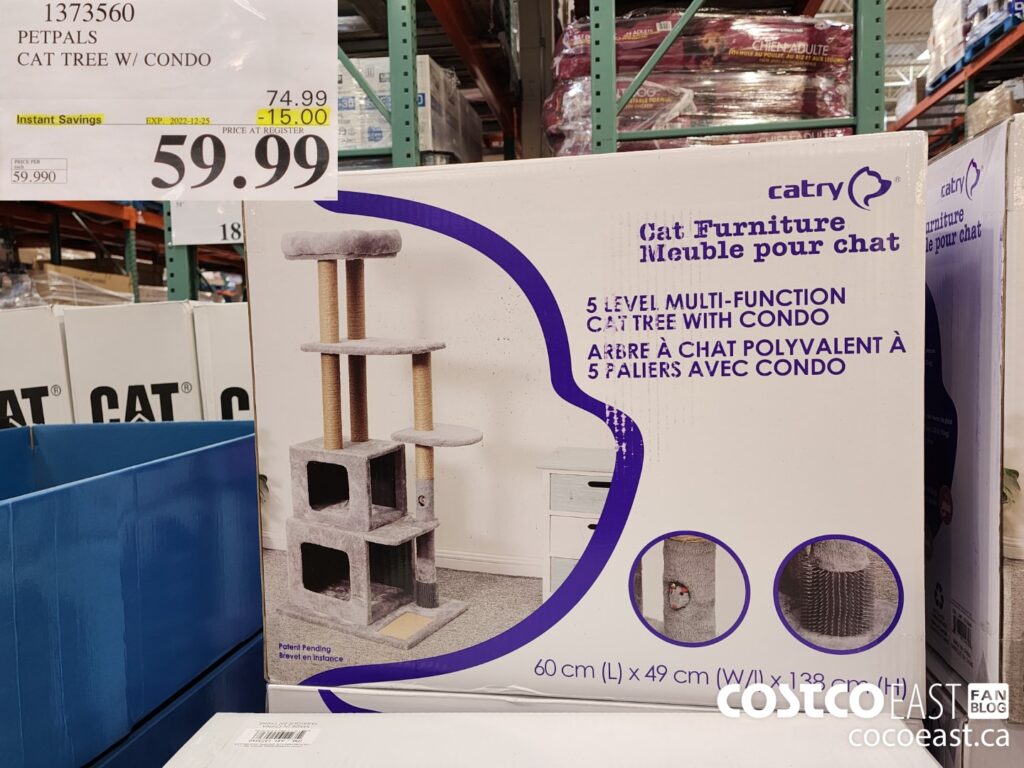1373560 PETPALS CAT TREE W CONDO 15 00 INSTANT SAVINGS EXPIRES ON 2022