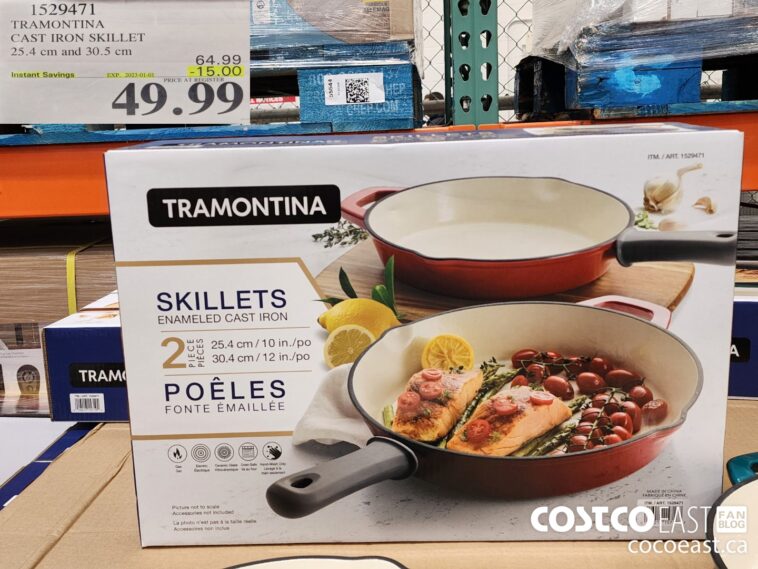 1529471 TRAMONTINA CAST IRON SKILLET 25 4 CM AND 30 5 CM 15 00 INSTANT