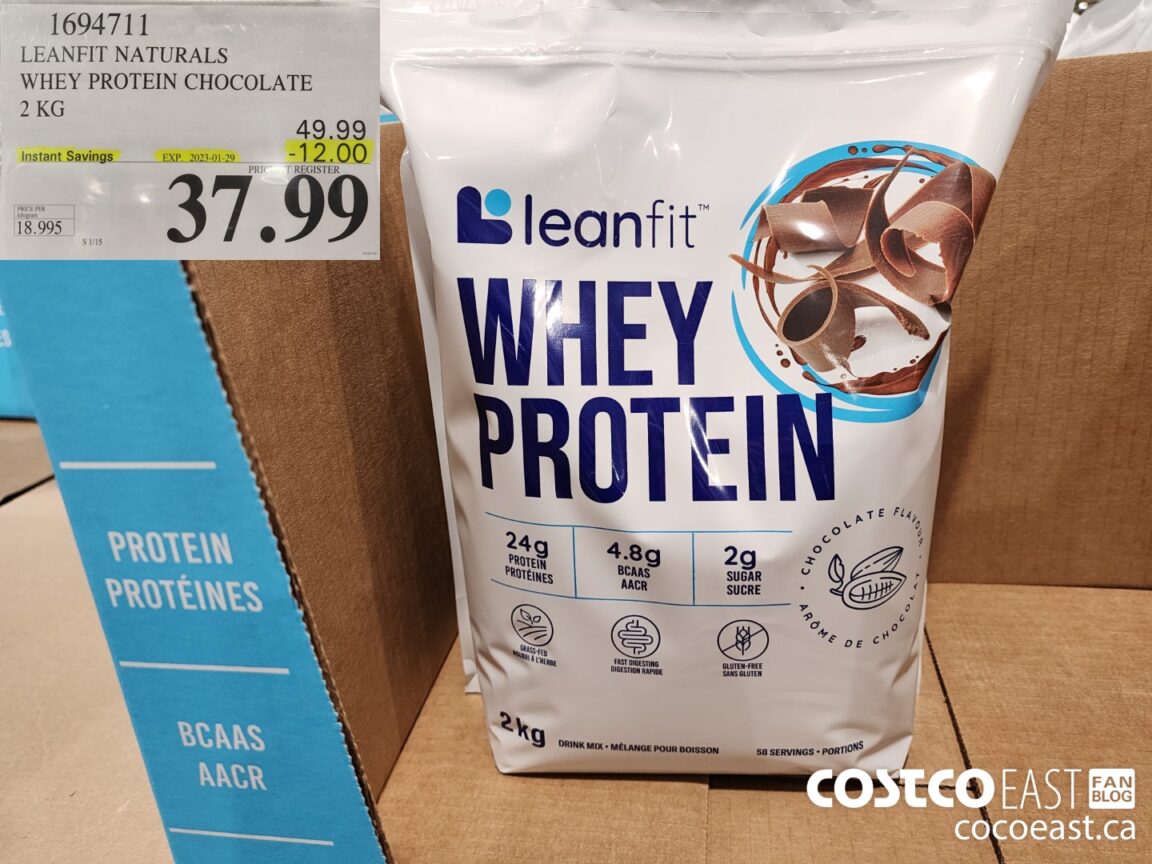1694711 LEANFIT NATURALS WHEY PROTEIN CHOCOLATE 2KG 12 00 INSTANT