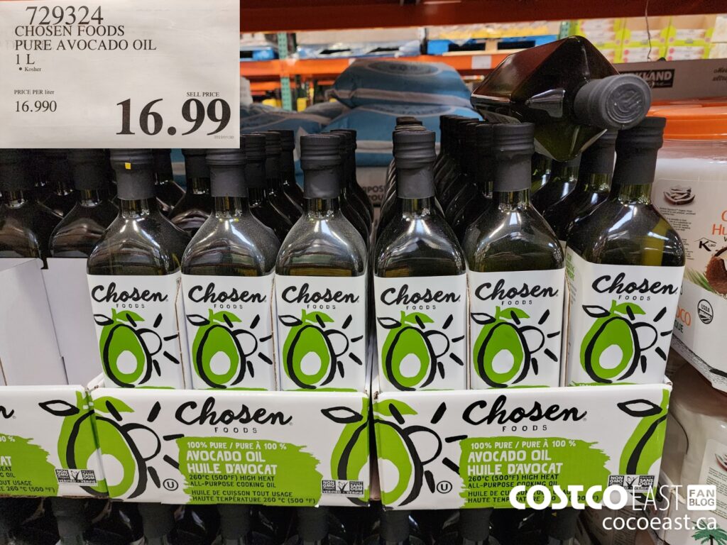 729324 CHOSEN FOODS PURE AVOCADO OIL 1L 16 99 Costco East Fan Blog