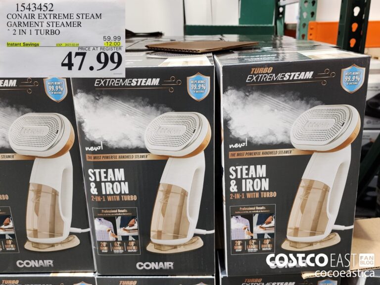 1543452 CONAIR EXTREME STEAM GARMENT STEAMER 2 IN 1 TURBO 12 00 INSTANT