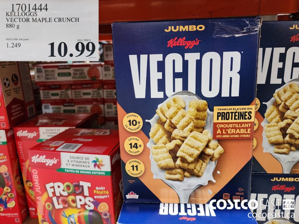 1701444 KELLOGGS VECTOR MAPLE CRUNCH 880 G 10 99 Costco East Fan Blog   KELLOGGS VECTOR MAPLE CRUNCH 880 G 20230222 71057 1024x768 