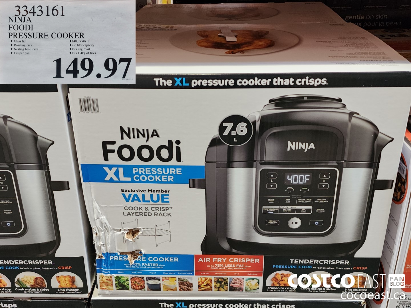 3343161 NINJA FOODI PRESSURE COOKER 149 97 Costco East Fan Blog