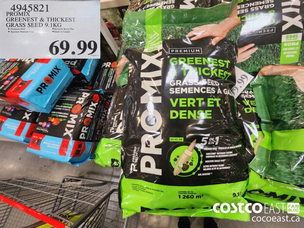 4945821 PROMIX GREENEST THICKEST GRASS SEED 9 1KG 69 99 Costco East Fan Blog