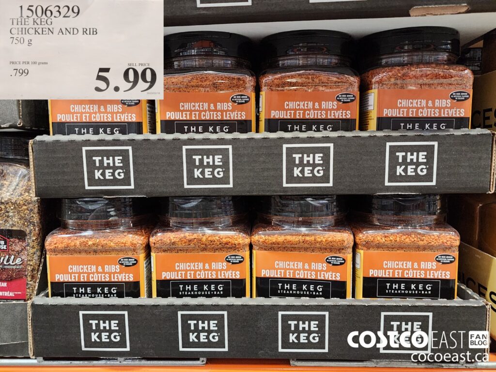 1506329 THE KEG CHICKEN AND RIB 750 g 5 99 Costco East Fan Blog