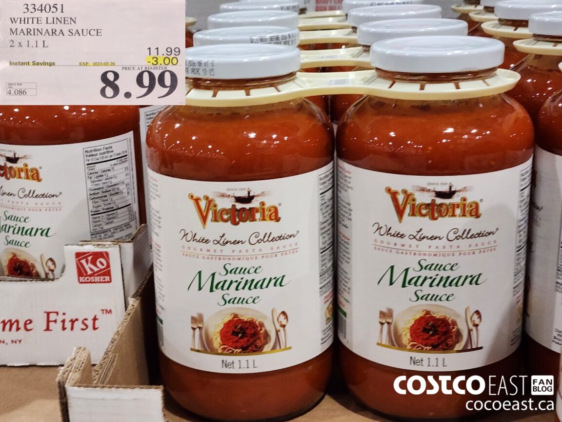 334051 WHITE LINEN MARINARA SAUCE 2 X 1 1L 3 00 INSTANT SAVINGS EXPIRES